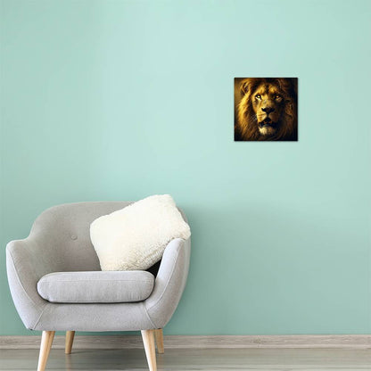 Regal Lion | Premium Gloss Metal Wall Art