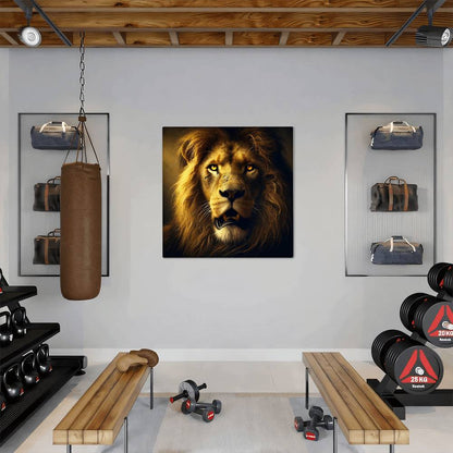 Regal Lion | Premium Gloss Metal Wall Art