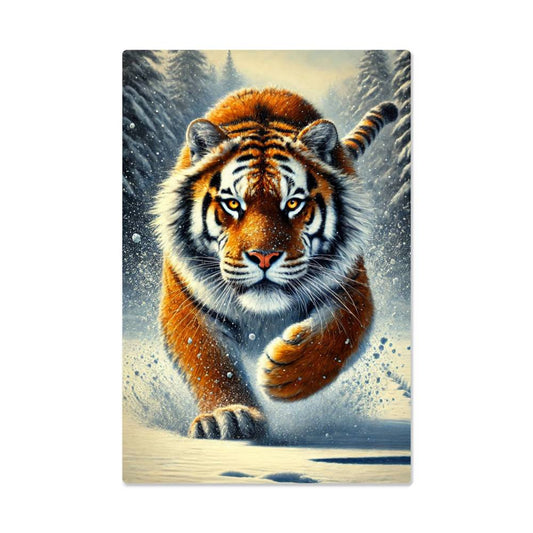 Siberian Tiger | Premium Gloss Metal Wall Art