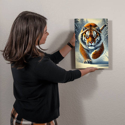 Siberian Tiger | Premium Gloss Metal Wall Art