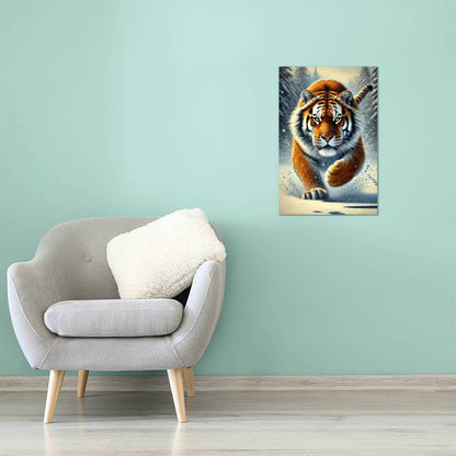 Siberian Tiger | Premium Gloss Metal Wall Art