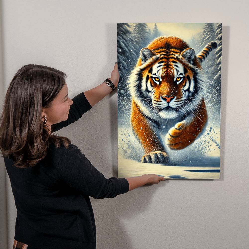 Siberian Tiger | Premium Gloss Metal Wall Art