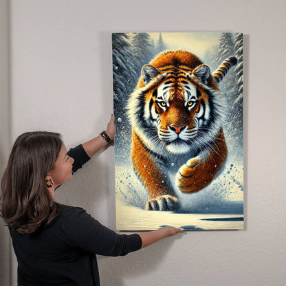 Siberian Tiger | Premium Gloss Metal Wall Art