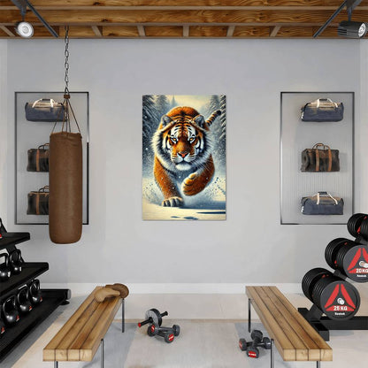 Siberian Tiger | Premium Gloss Metal Wall Art