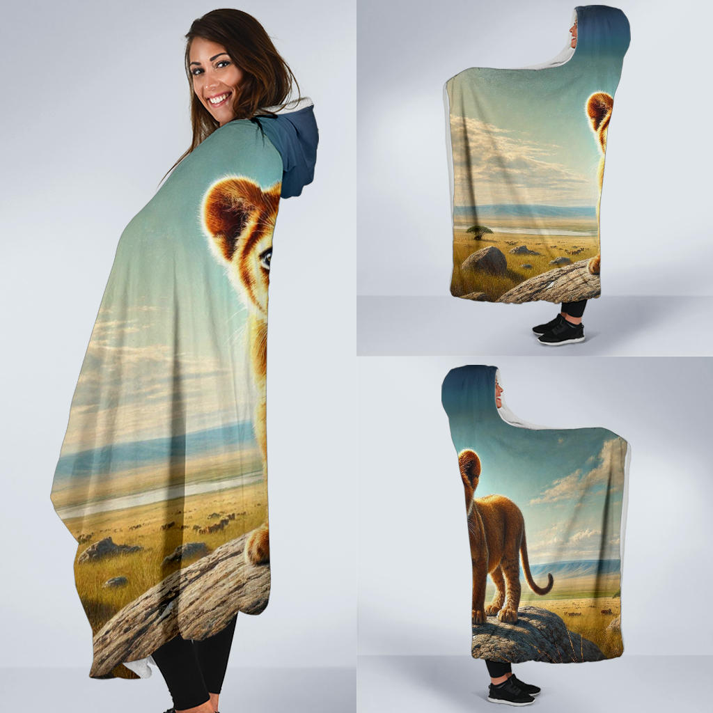 Lion Cub | Hooded Blanket