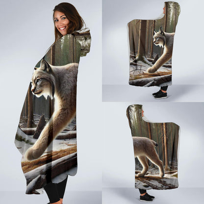 Canada Lynx | Hooded Blanket