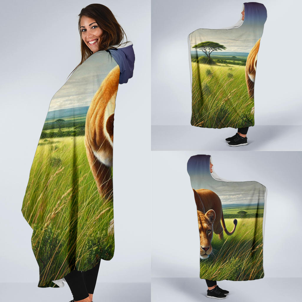 Lioness | Hooded Blanket