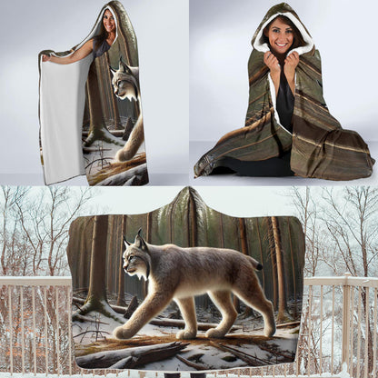 Canada Lynx | Hooded Blanket