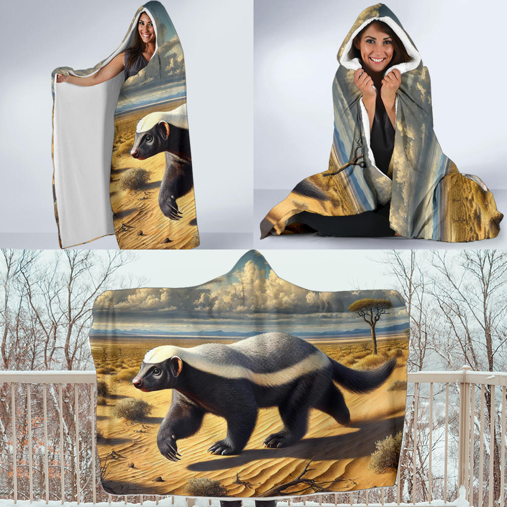 Honey Badger | Hooded Blanket