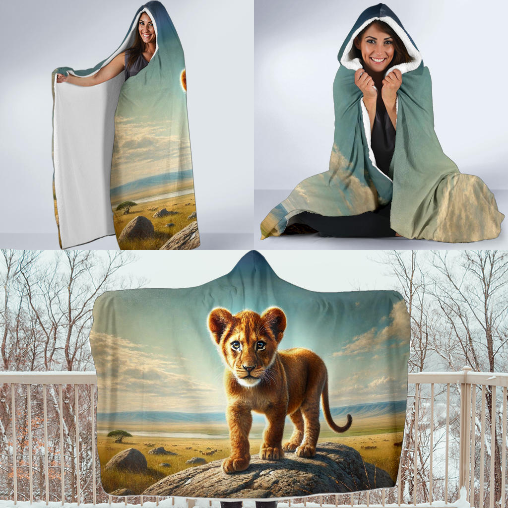 Lion Cub | Hooded Blanket