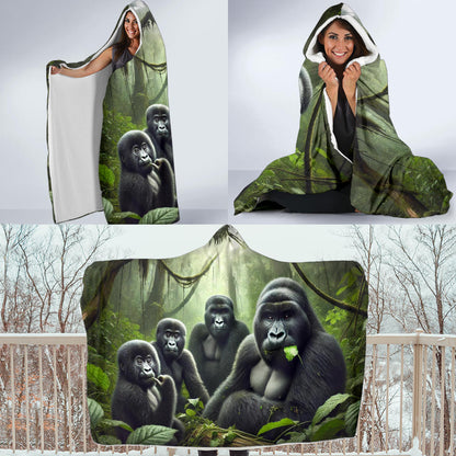 Mountain Gorilla | Hooded Blanket