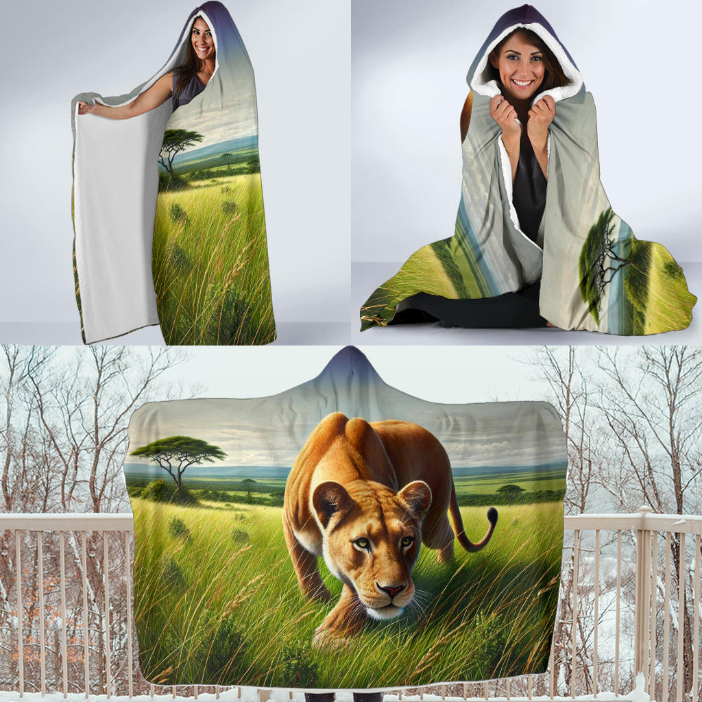 Lioness | Hooded Blanket