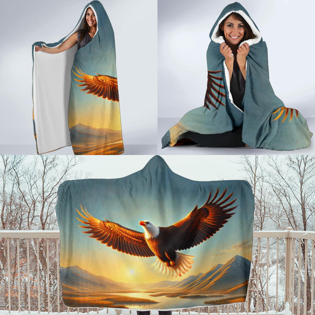 Bald Eagle | Hooded Blanket