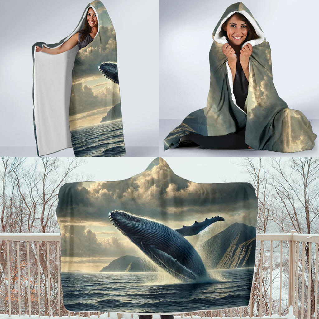 Humpback Whale | Hooded Blanket