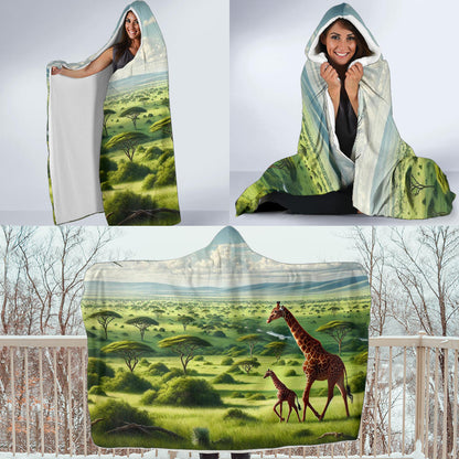 Giraffe | Hooded Blanket