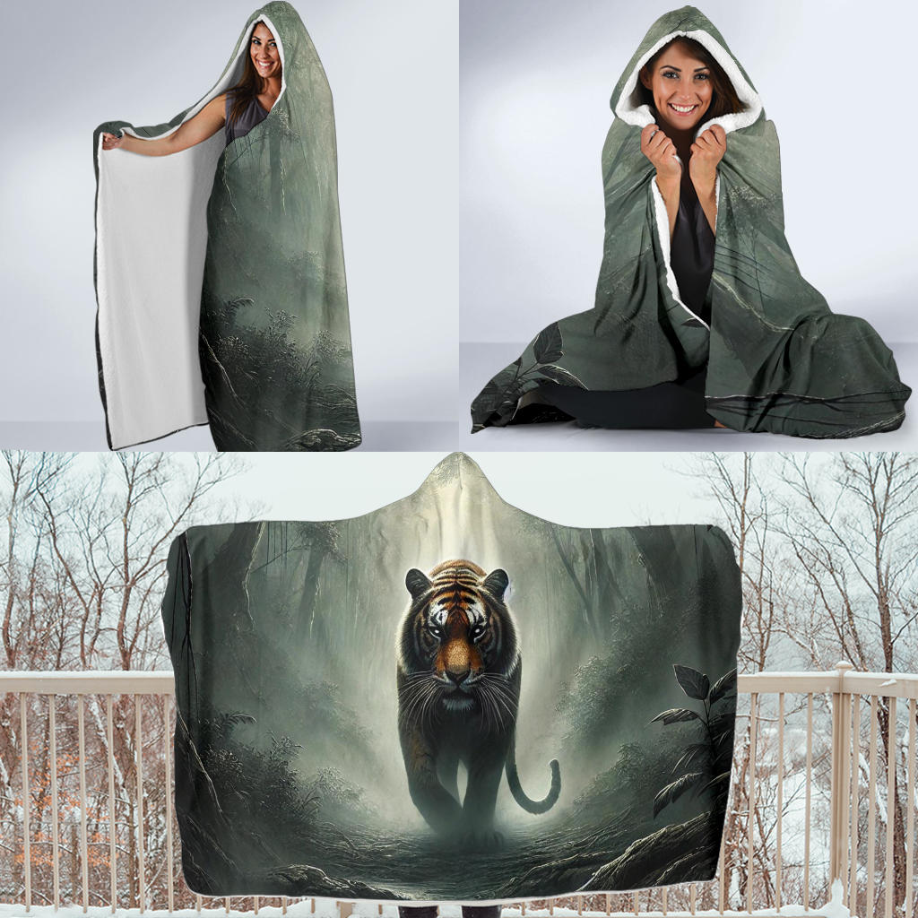 Tiger Hooded Blanket Safari Obsessions