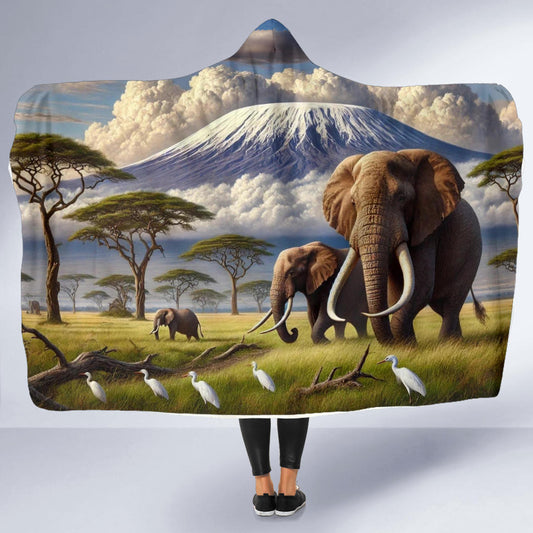 African Elephant | Hooded Blanket