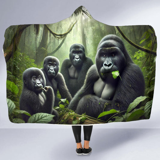 Mountain Gorilla | Hooded Blanket