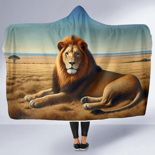 Male Lion | Hooded Blanket