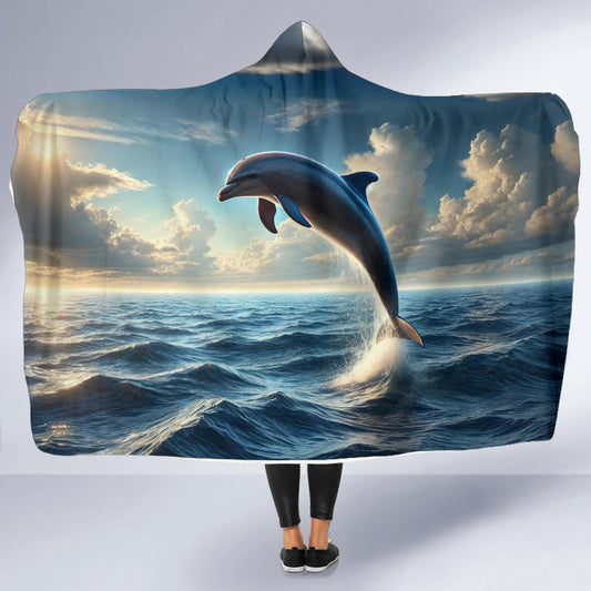 Bottlenose Dolphin | Hooded Blanket