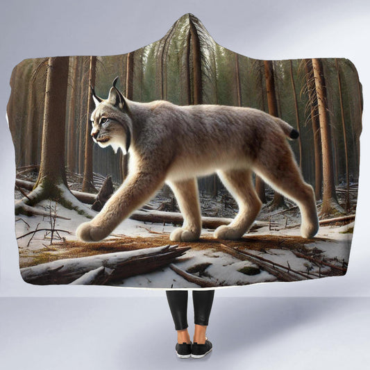 Canada Lynx | Hooded Blanket